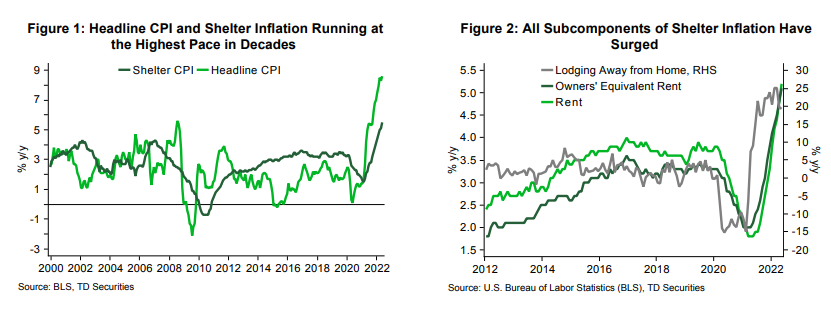 US shelter inflation